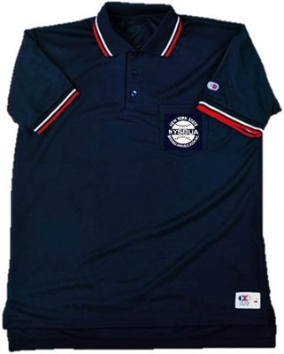 Cliff Keen NYSBUA Navy Blue MXS Short-Sleeve Umpire Shirt