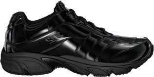 black patent leather referee shoes